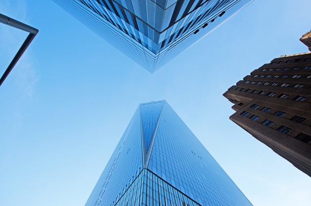 New York City, Amerika Birleşik Devletleri: kentin ikonik manzarası manzaralı bir Dünya Ticaret Merkezi (Özgürlük Kulesi), Dünya Ticaret Merkezi'nin yeniden ana binasında 11 Eylül 2001 deki terörist saldırılar içinde yok. - Fotoğraf, Görsel