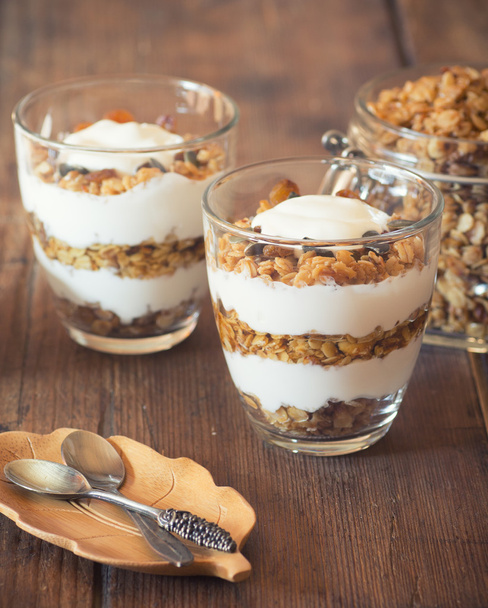 Granola with yogurt - Photo, Image