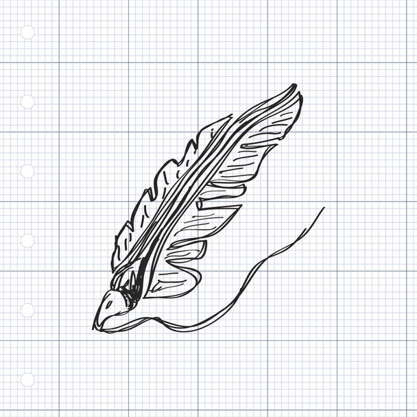 Jednoduchý doodle pero - Vektor, obrázek