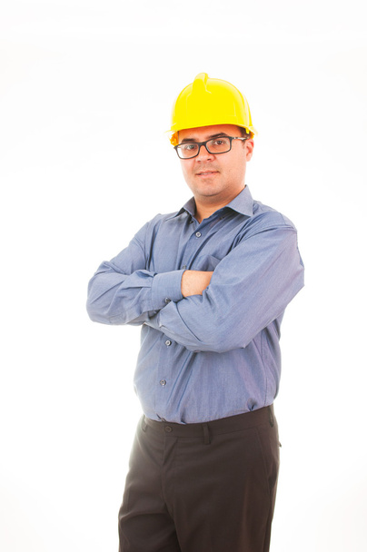 Engineer with helmet - Photo, image
