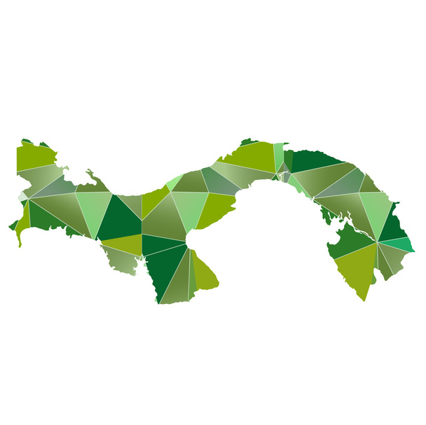 Panama Térkép ország ikonra - Vektor, kép