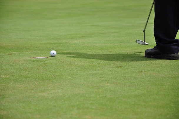 Golfer putting ball - Photo, Image