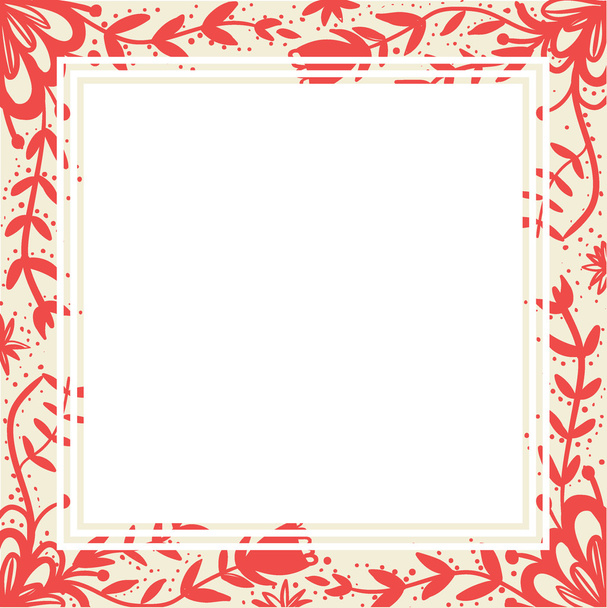 vector postal floral con lugar para texto
 - Vector, imagen
