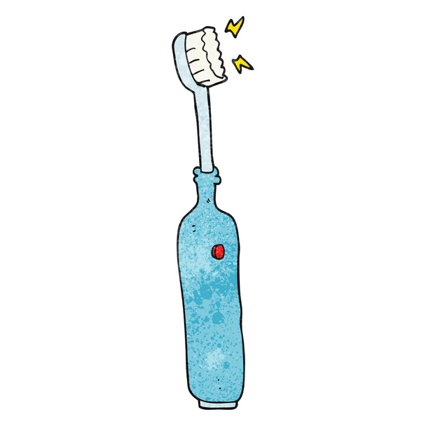 textured cartoon electric tooth brush - Vector, Image