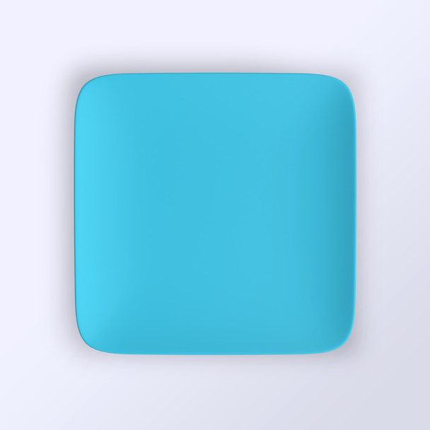 Empty blue plate - Foto, imagen