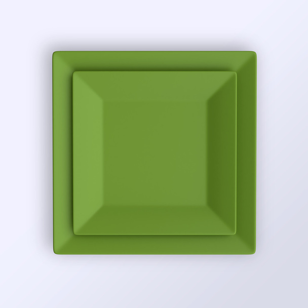 green Empty plates - Photo, Image