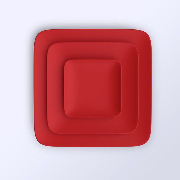 red Empty plates - Foto, Imagem