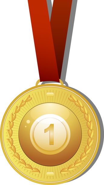 Medalha de bola de bingo
 - Vetor, Imagem