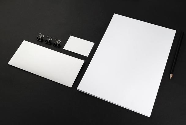conjunto de papelaria em branco
 - Foto, Imagem
