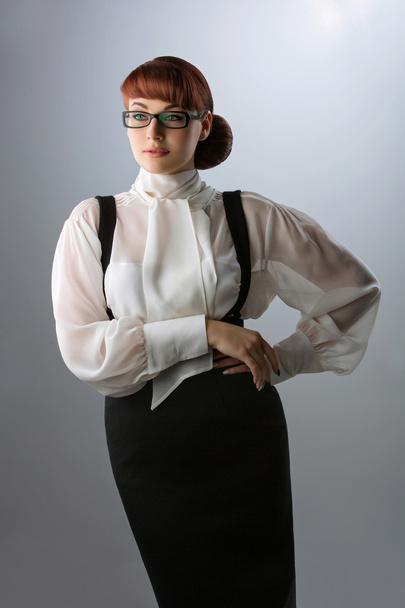Young woman in glasses - Zdjęcie, obraz