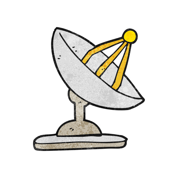 kuvioitu sarjakuva satelliittiantenni
 - Vektori, kuva