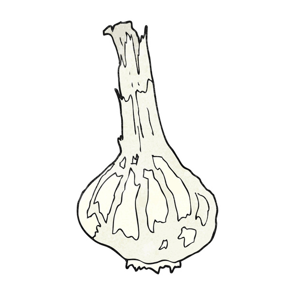 teksturowane kreskówka czosnku - Wektor, obraz