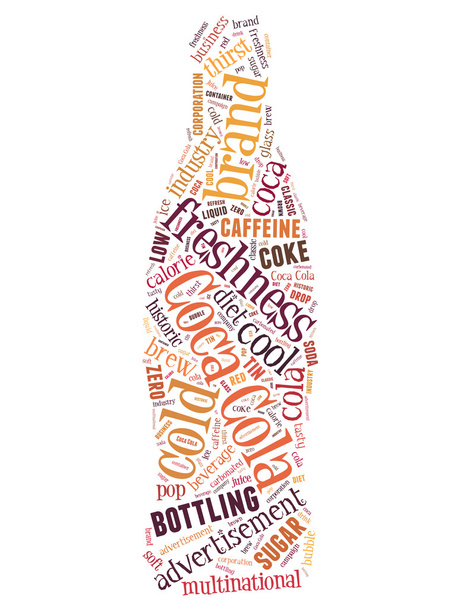 Бутылка кока-колы, концепция облака слов 5
 - Фото, изображение