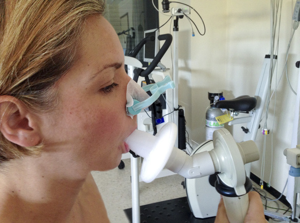Spirometria u kobiety - Zdjęcie, obraz