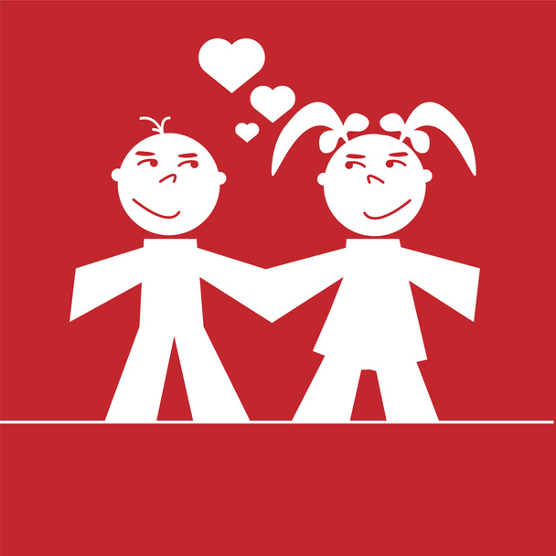 VALENTINE'S DAY LOVE AND PEOPLE BOY AND GIRL - Vector, Image