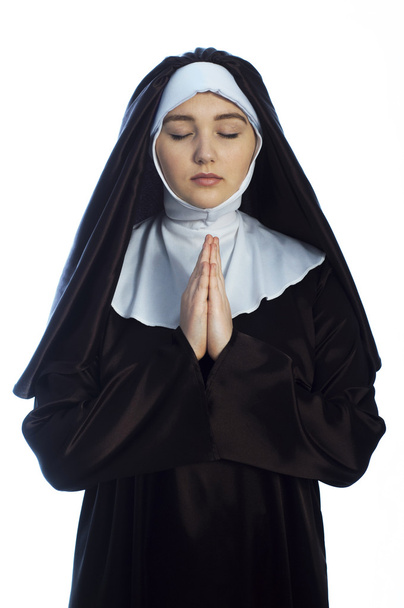 Young attractive nun. - Photo, image