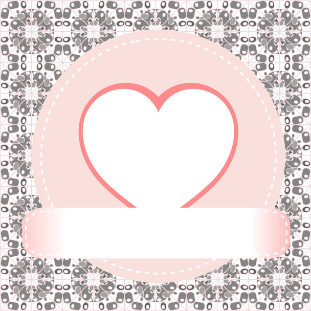 Valentine's day vector background heart - Vector, afbeelding