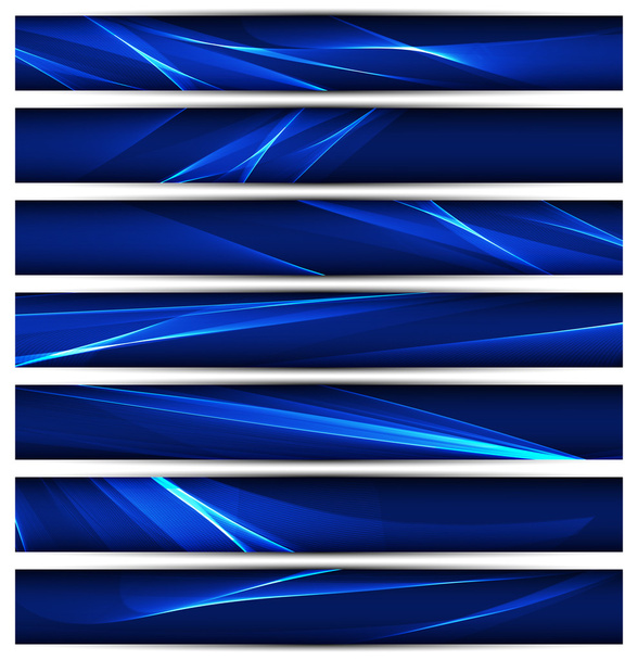 Banners template with wavy background - Vettoriali, immagini