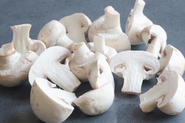 champignon white mushrooms  - Fotoğraf, Görsel