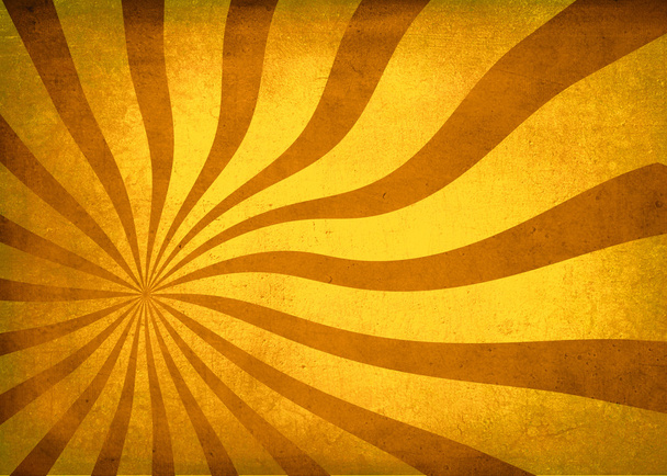 Sun burst textured vintage wavy background gold tint - Photo, Image