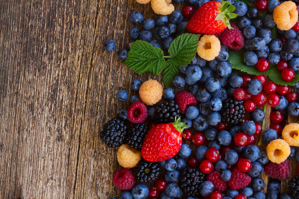 background of fresh berries - Foto, Imagem