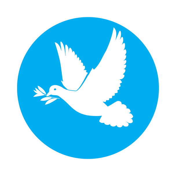 duif van vrede - Vector, afbeelding