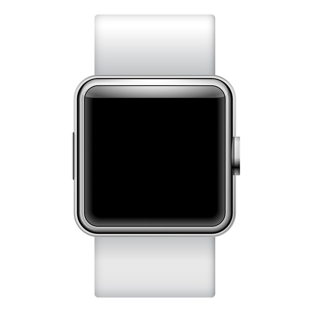 Ilustración Smartwatch aislado sobre fondo blanco con lugar para su texto
 - Vector, Imagen