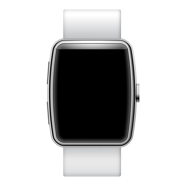 Smartwatch aislado sobre fondo blanco con lugar para su texto
 - Vector, Imagen
