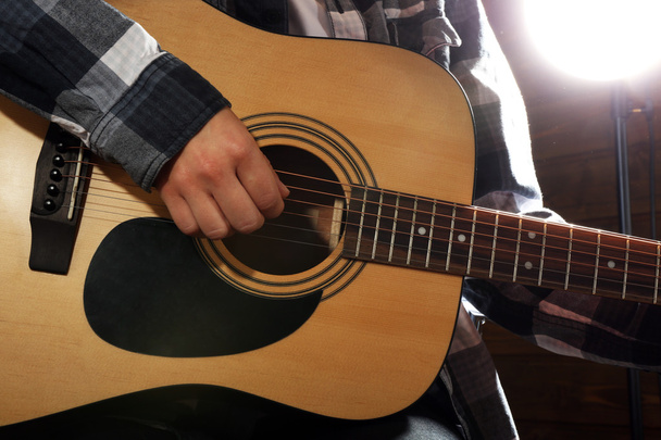 Guitarist plays guitar - Photo, Image