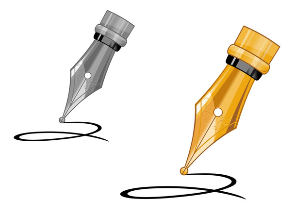inkt pen pictogram - Vector, afbeelding