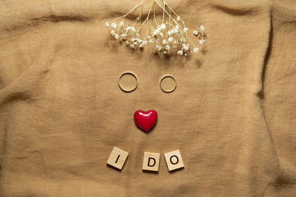 Wooden letters spelling I do - Photo, Image