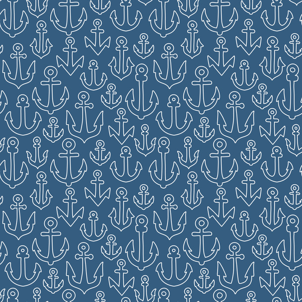 Anchor seamless pattern - Vector, afbeelding