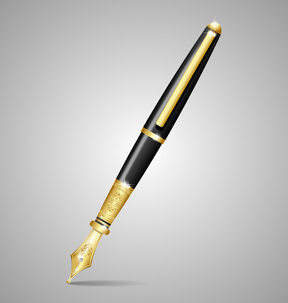 Ink pen icon - Vector, Imagen