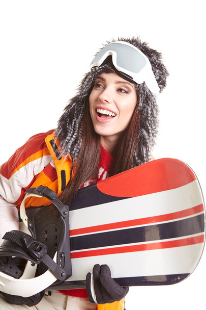 woman in snowboarder suit - Photo, image