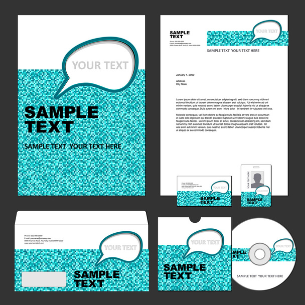 Business set of corporate templates. - ベクター画像