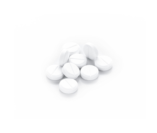 Pillen auf weißem Hintergrund - Foto, Bild