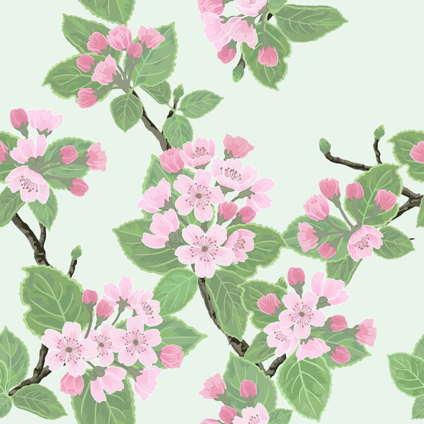 Seamless floral pattern - Фото, изображение