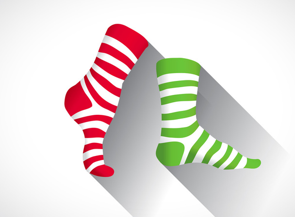 entkleidete Socken im flachen Design - Vektor, Bild