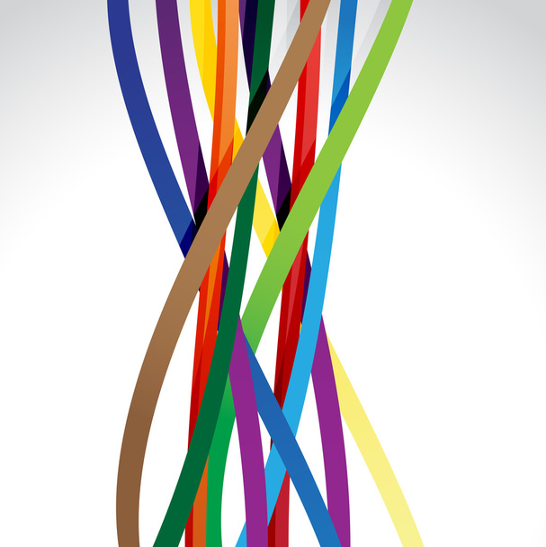 colorful crossing wires - Vector, Image