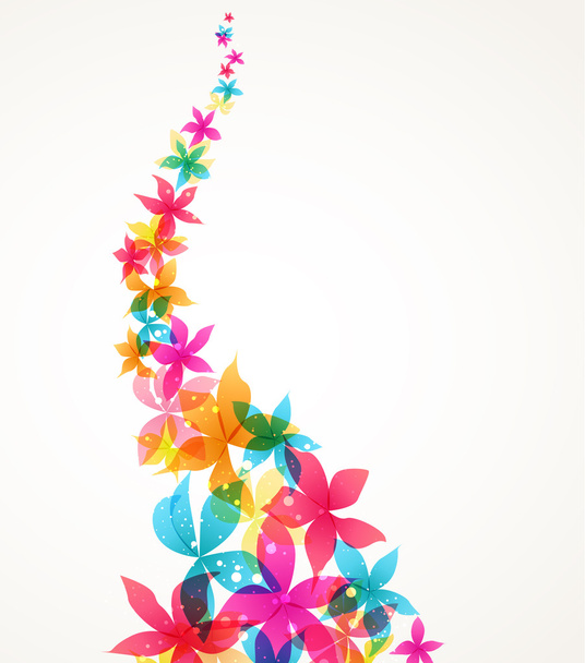 Vector Abstract flowers - Vector, Image