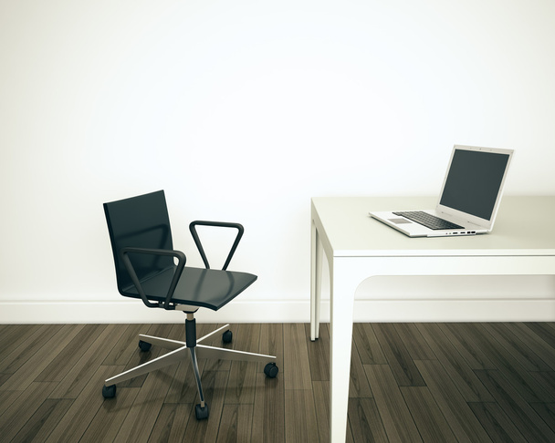 Modern interior office table and chair - Fotó, kép