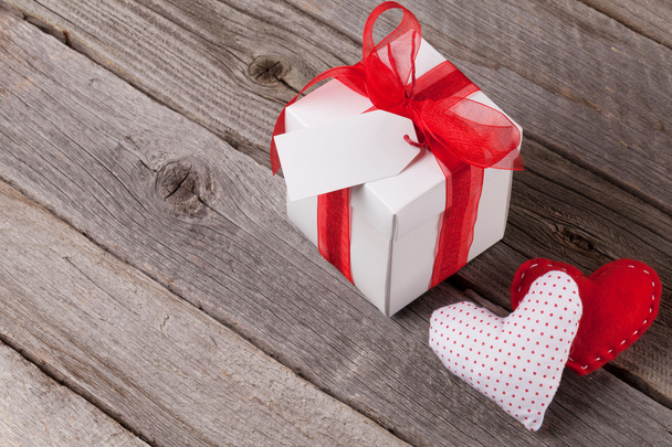 Valentines day hart en geschenk doos - Foto, afbeelding