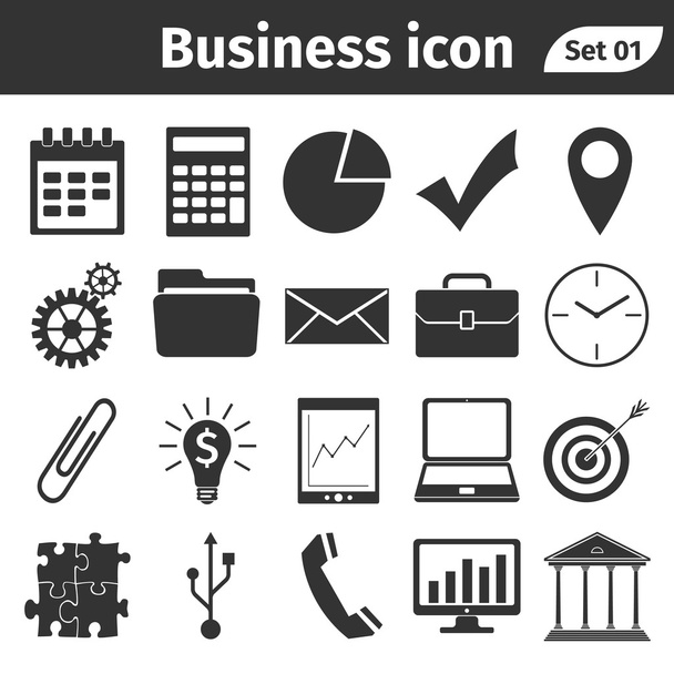 sada ikon podnikání a financí - Vektor, obrázek