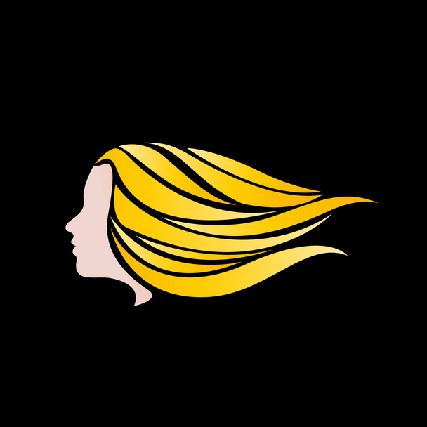 Векторний знак блондинка швидко на вітрі
 - Вектор, зображення