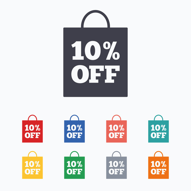 10 percent sale bag - Vecteur, image