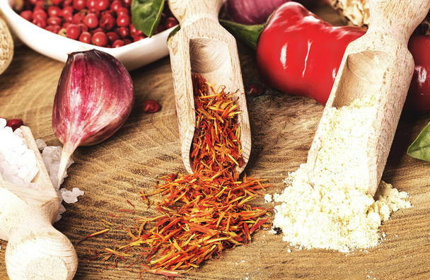 Spices and seasonings. - Фото, изображение