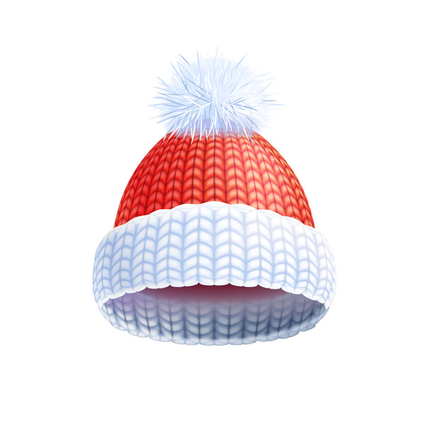 Cappello moderno invernale lavorato a maglia Pittogramma piatto
 - Vettoriali, immagini