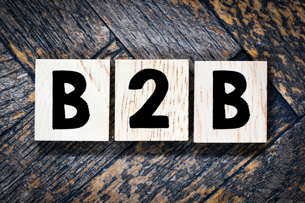 Dřevěné dopisy pravopis B2b - Fotografie, Obrázek