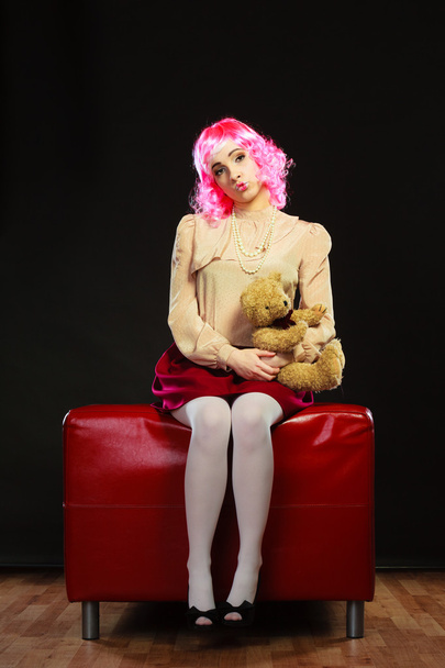 woman wearing like puppet doll - Foto, immagini