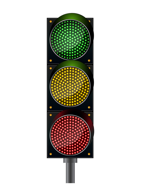 közlekedési lámpák háttér - Vektor, kép